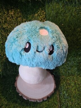 Squishable Turquoise BLUE Mushroom 9" Plush